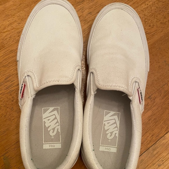 Vans Pro white slip on sneakers  M5, W6.5 unisex - Picture 8 of 16